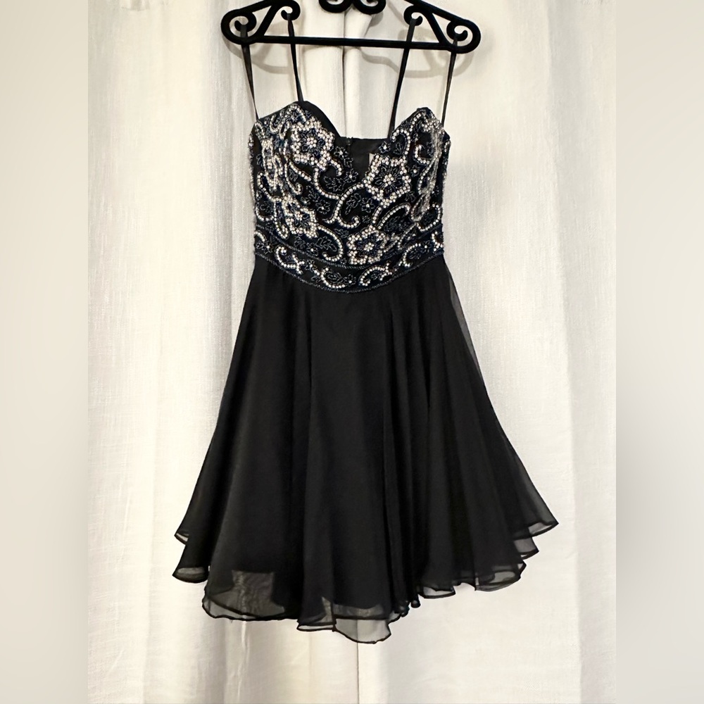 Black Rhinestone Sherri Hill Dress